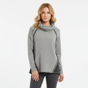 Kuhl Women's Gray Two Tone Long Sleeve Cowl Neck Knit Sweater S